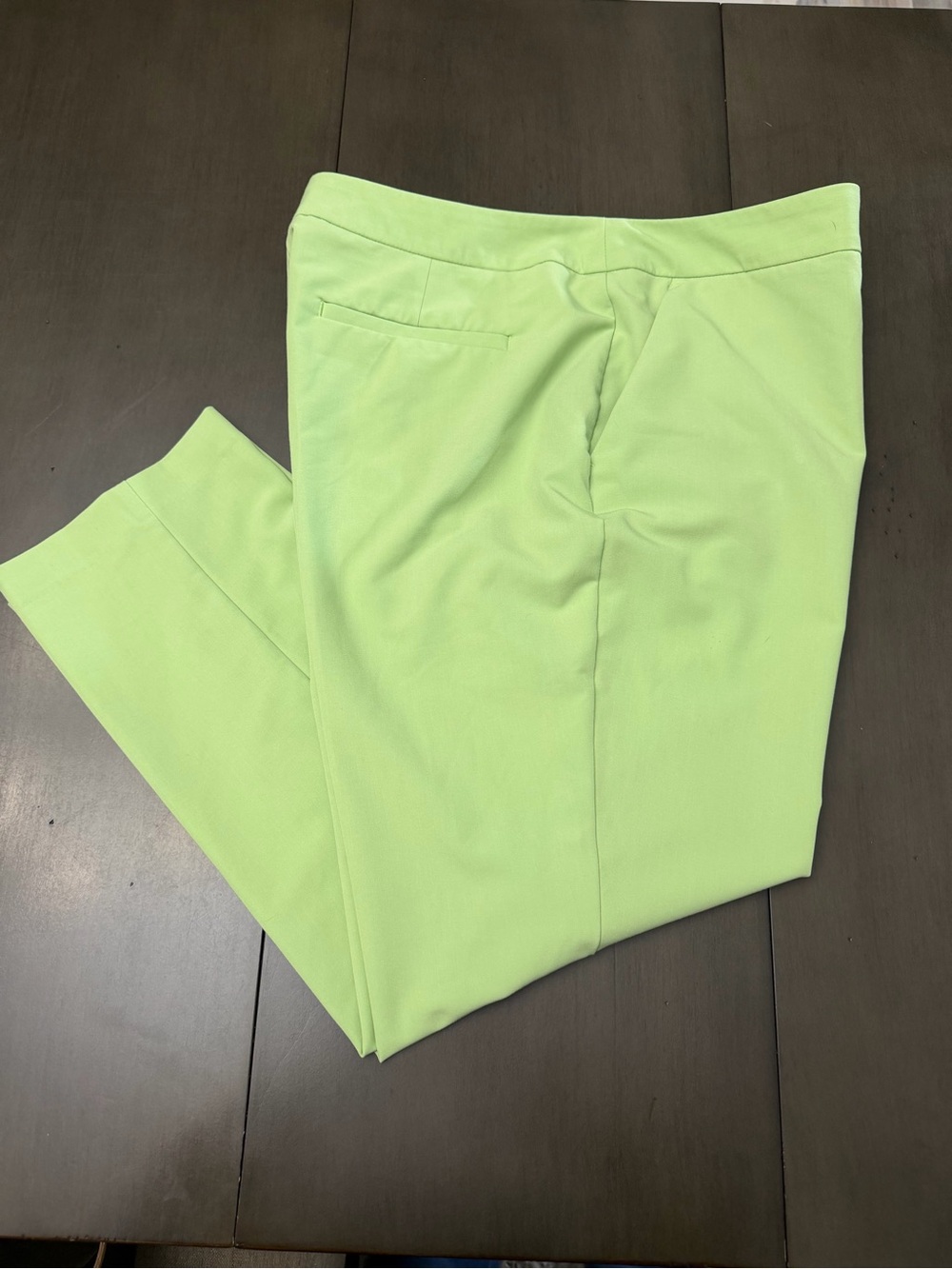 Worthington Slim ankle Dress Pants Womens 16 Green Stretch - Picture 4 of 7